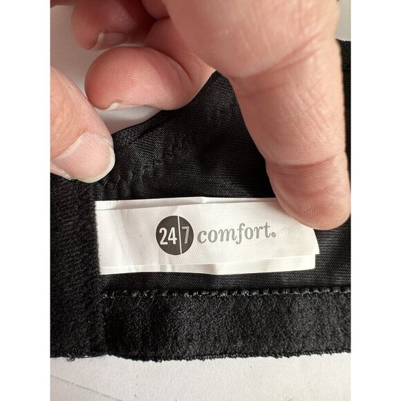 Women's 24/7 Comfort Black Bra Floral Print Size 40C Wireless Full Coverage NWOT - Picture 7 of 9